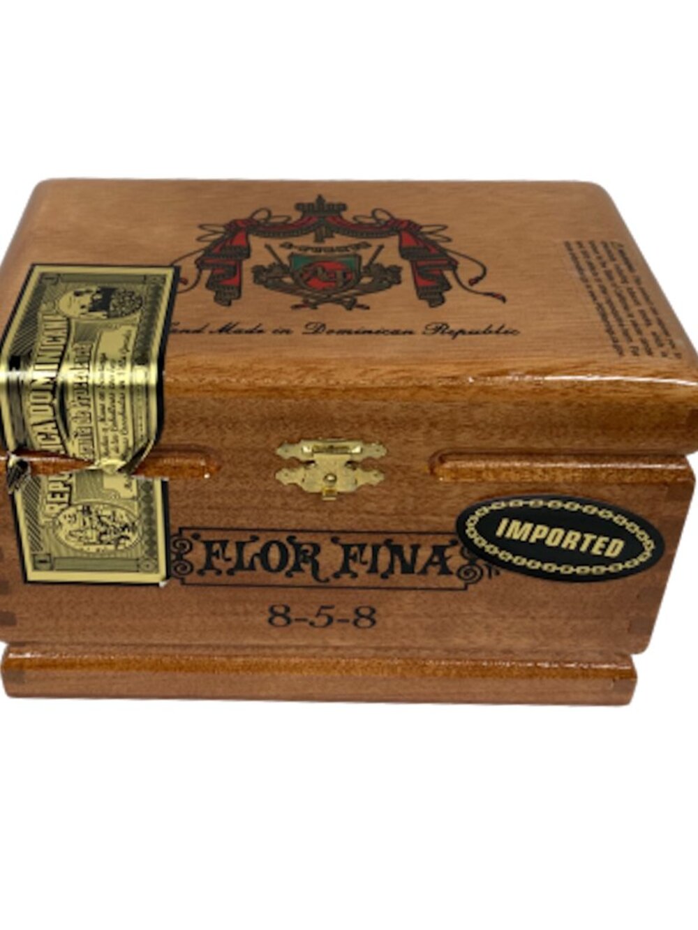 Arturo Fuente Fortuna 8-5-8 Maduro Wooden Cigar Box Keepsake Chest Humidor Style